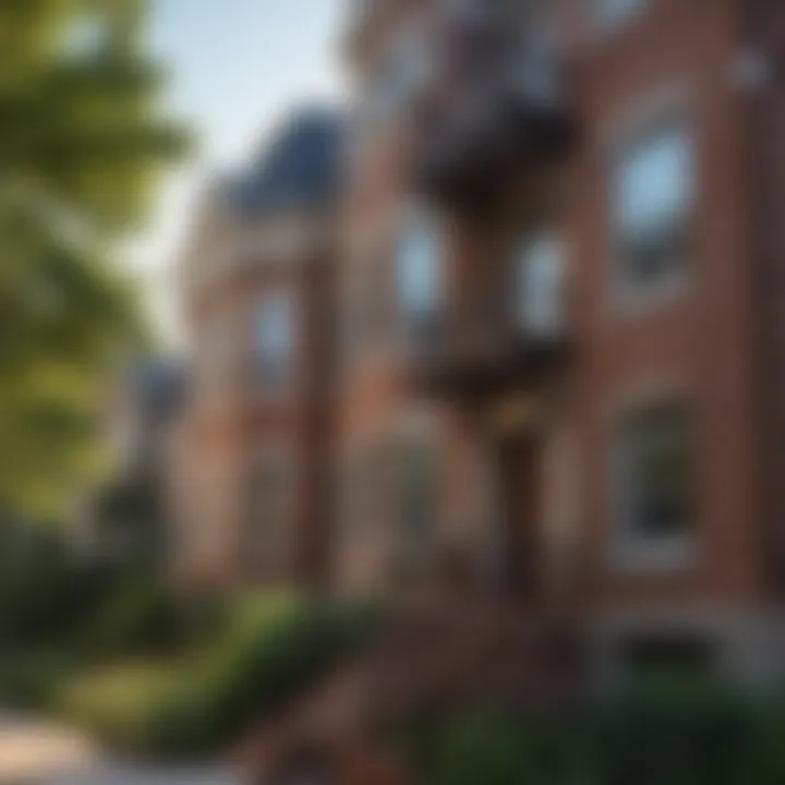 Charming architectural details of a Jamaica Plain apartment building