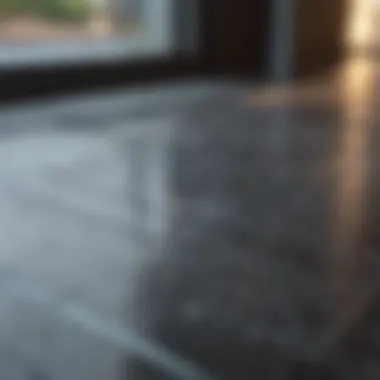 Achieving Perfection in Glass Cleaning Close-up of a spotless glass surface