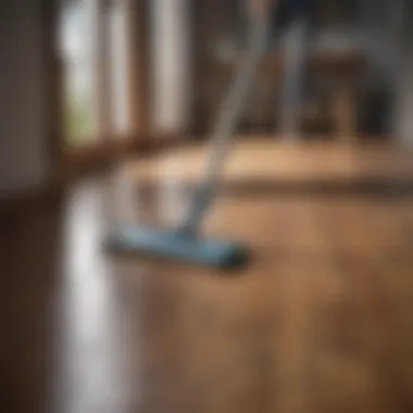 Homemade cleaning solution for laminate floor maintenance