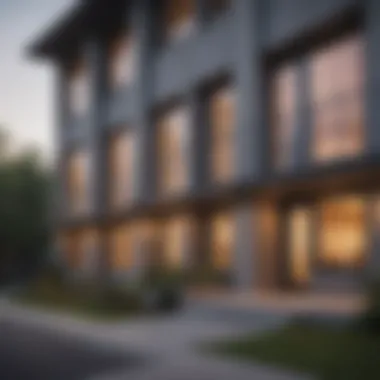 Exterior view of Piedmont Heights Apartments showcasing architectural design