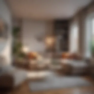 Emphasizing Privacy in One-Bedroom Living Cozy reading nook in a one-bedroom apartment emphasizing privacy