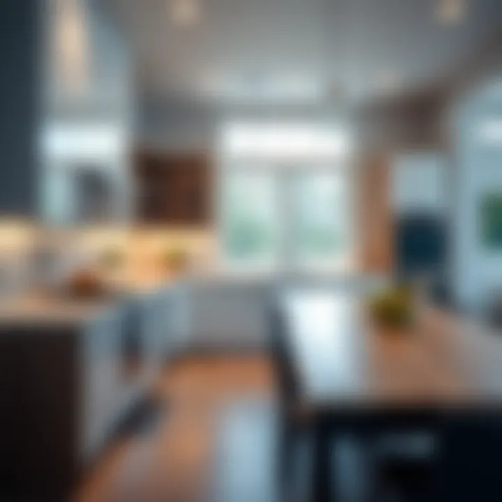 Sleek Modern Kitchen: Heart of the Home Modern kitchen interior in a White Rock Lake rental