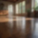Spot cleaning hardwood floors with a natural solution