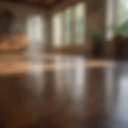 Spot cleaning hardwood floors with a natural solution