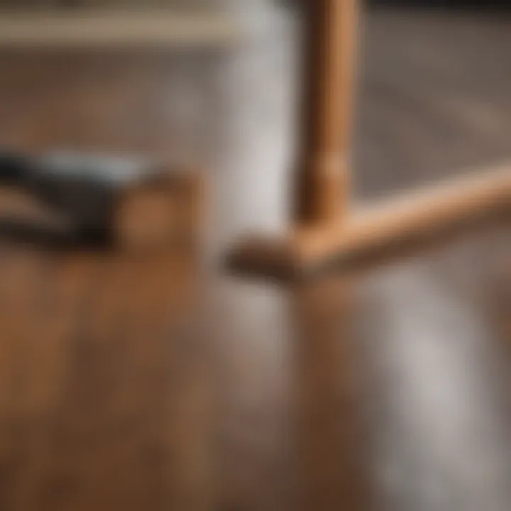 Tools and products used for hardwood floor care