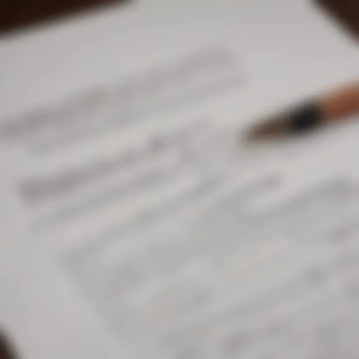 A close-up of a rental agreement with a pen, symbolizing negotiation