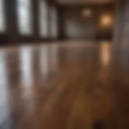 Vibrant stained wood floor highlighting restoration techniques