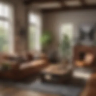 Comfortable Shared Living Space Cozy living room in a shared rental space
