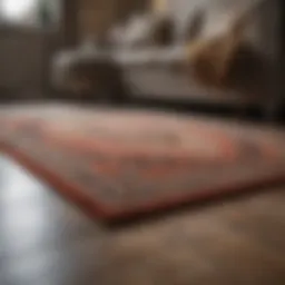 Before and after contrast of a beautifully cleaned rug