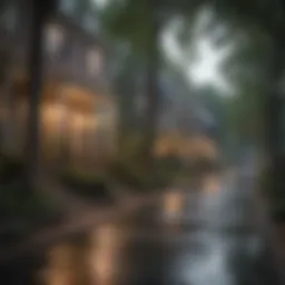 Charming residential street in Atlanta's safe neighborhood