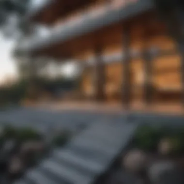 Contemporary Design in Harmony with Nature A modern home blending seamlessly with the serene environment