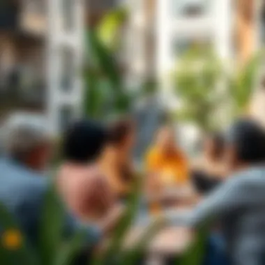 Vibrant community gathering space in Settegast