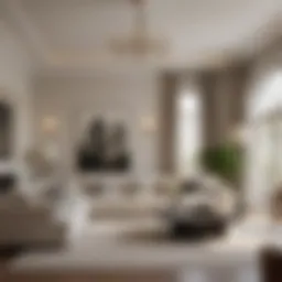 Staged living room showcasing appealing decor and layout