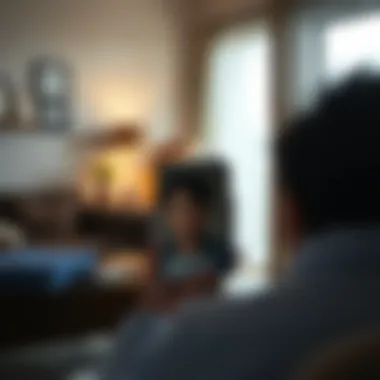 An individual reflecting on their emotions during the moving process.