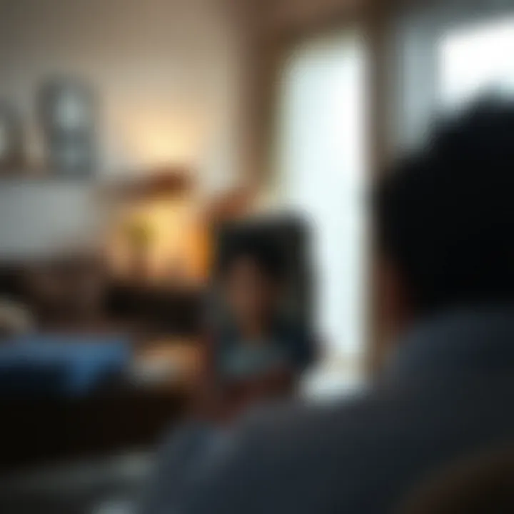 An individual reflecting on their emotions during the moving process.