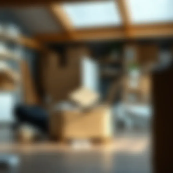 A visual representation of packing techniques for fragile items.