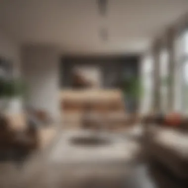 Open Space Design in Studio Apartments Interior view of a modern studio apartment showcasing open space