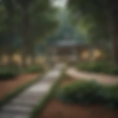 Atlanta Park Setting Peaceful park setting in Atlanta showcasing community life