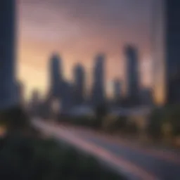 Scenic view of Buckhead's skyline with modern architecture