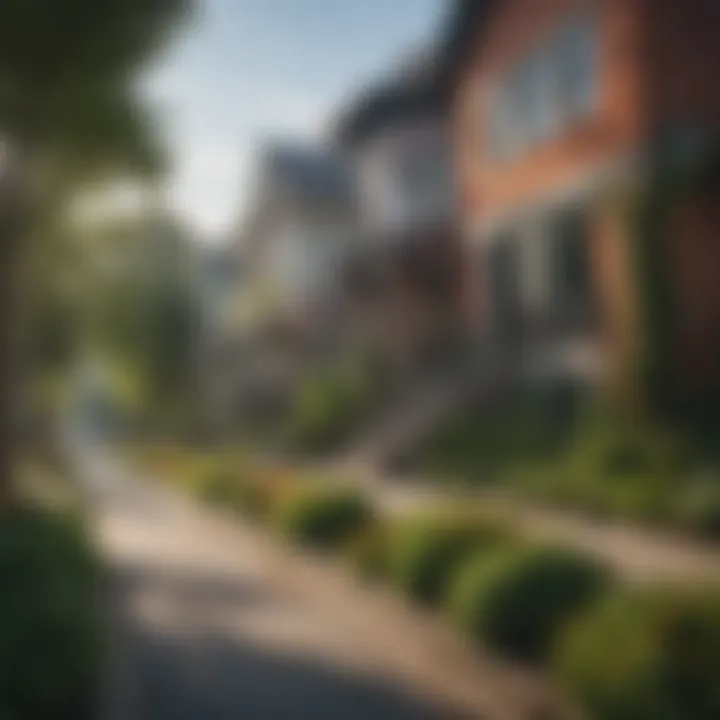 Charming streetscape of Inman Park with colorful homes and greenery