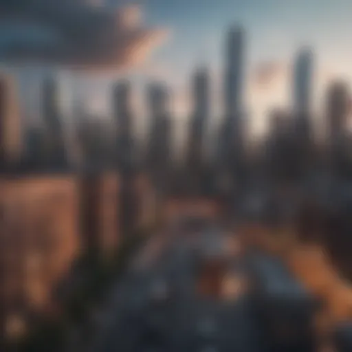 A skyline of a vibrant city representing urban real estate potential.