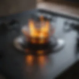 Spotless glass top stove after cleaning