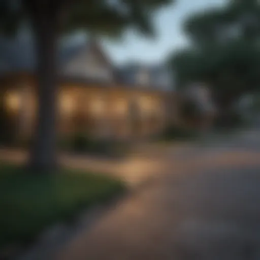 A picturesque street view of Oak Cliff showcasing residential options.