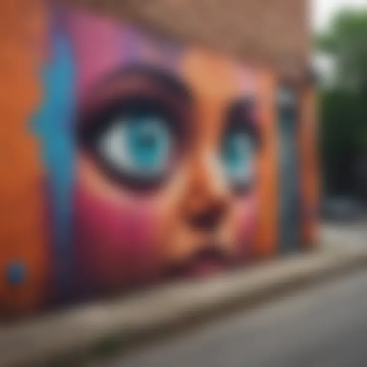 Vibrant street art in Atlanta's cultural district