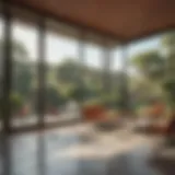 A stunning example of mid-century modern architecture showcasing clean lines and large windows