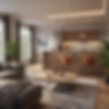 Efficient Layout of a One-Bedroom Apartment Spacious one-bedroom apartment layout showcasing efficient use of square footage