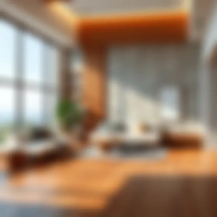 Visual representation of square footage calculations for a rectangular room