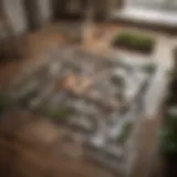 A detailed floor plan highlighting square footage calculations