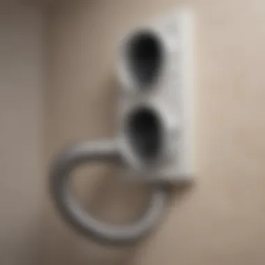 Correct Installation of Dryer Vents Diagram illustrating proper dryer vent installation