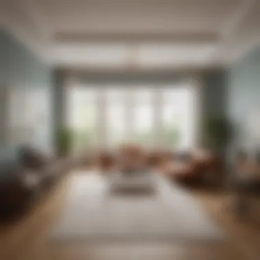 Calculating Irregular Room Dimensions Visual guide showing calculations for measuring an irregularly shaped room