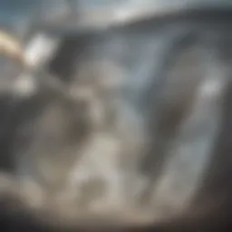 Clogged kitchen sink drain with debris