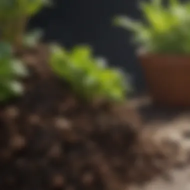 Optimal Soil Mixture for Container Gardening Close-up of soil mixture for container gardening