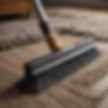 Essential Cleaning Tools for Shag Rugs Detailed view of cleaning tools for shag rugs