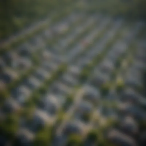 Aerial view of a vibrant neighborhood in Washington DC showcasing green parks and historic architecture.